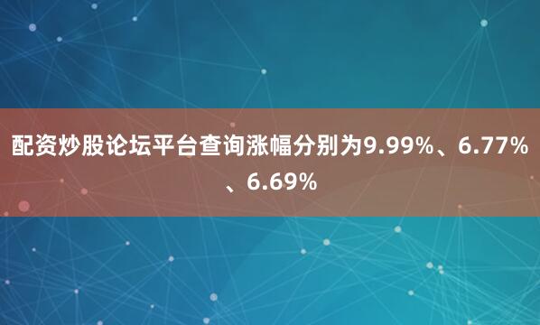 配资炒股论坛平台查询涨幅分别为9.99%、6.77%、6.69%